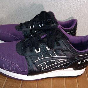 Asics Gel Lyte 3 Mens SZ 10.5 Purple Black Limited Ed. Training Running Sneakers